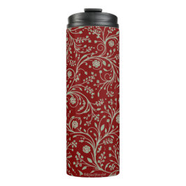 Garrafa Térmica Padrão Floral Botânico Elegante – Natureza Minimal