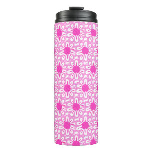 Garrafa Térmica Padrão Floral Fofo