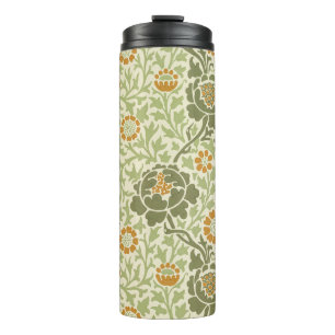 Garrafa Térmica Padrão Floral William Morris Grafton Sage Verde