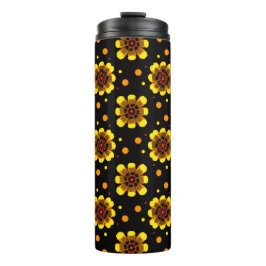 Garrafa Térmica Padrão Groovy 70s Flor de Margarida Poderoso