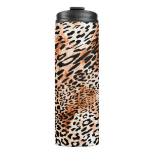 Garrafa Térmica Padrão leopardo sem costura, impressão animal af
