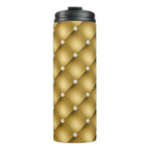 Padrão Luxuoso de Diamante Rebordado a Ouro