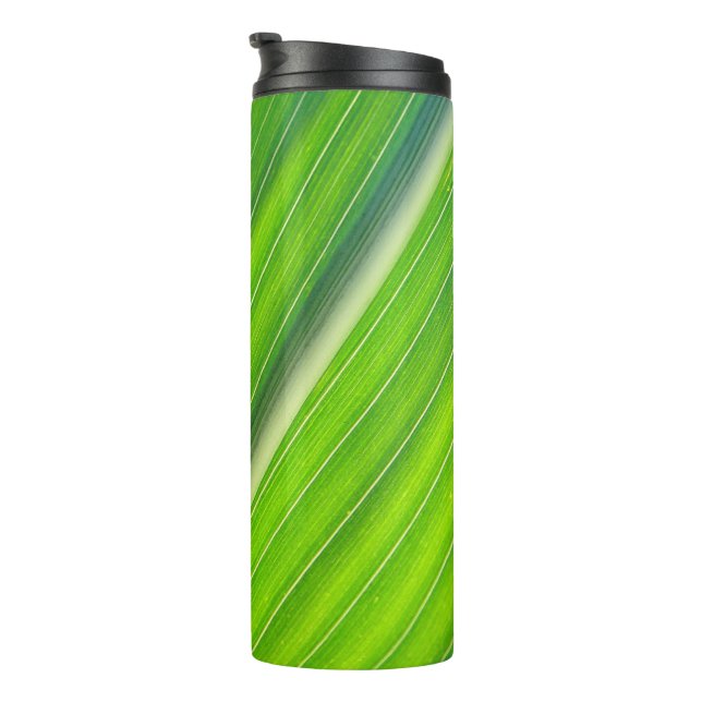 Garrafa Térmica Padrão natural verde (Rotação à direita)