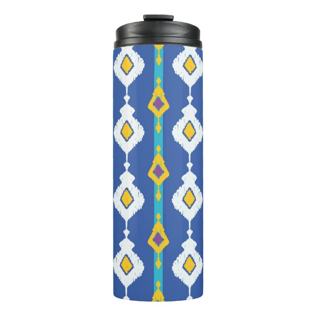 Garrafa Térmica Padrão perfeito Ikat  (Frente)