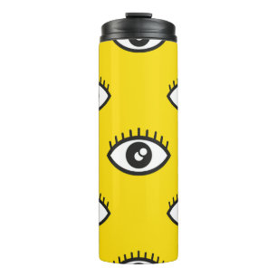 Garrafa Térmica padrão perfeito para abstrato ocular. Olhos sem ol