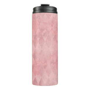 Garrafa Térmica Padrão Rosa Grunge Harlequin