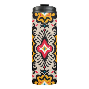 Garrafa Térmica Padrão sem costura com ornamento paisley