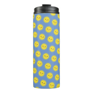 Garrafa Térmica Padrão Sol Bonito de Kawaii Sorrindo
