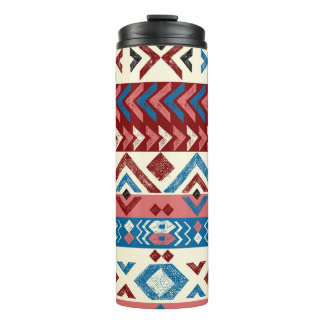 Garrafa Térmica Padrão Tribal Colorido