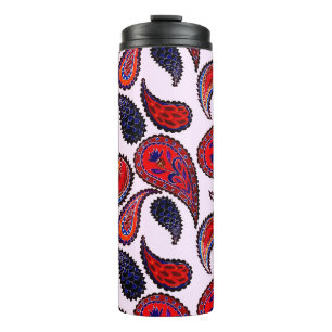 Garrafa Térmica Padrão uniforme criativo com paisley desenhado à m