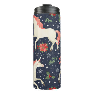 Garrafa Térmica Padrão uniforme de aquarela com fatia madura de l