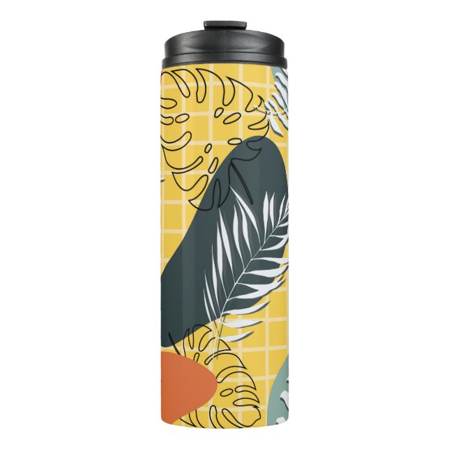Garrafa Térmica Padrão uniforme de memphis de verão,abstrato (Frente)