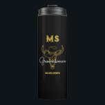 Garrafa Térmica Padrinhos de casamento do Monograma de Casamento d<br><div class="desc">Presentes personalizados para padrinhos de casamento e o melhor homem com o velho tema do cowboy ocidental. Decorado com chapéu de cowboy com fonte ocidental antiga. O texto e a cor são editáveis usando a Ferramenta Design para ajustado da sua ocasião. Obtenha este presente personalizado para casamento, despedida de solteiro,...</div>