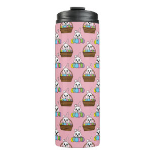 Garrafa Térmica Padrões de cesto de caça de ovos de coelho fino e 