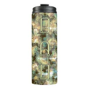 Garrafa Térmica Pai Camuflagem Distópica Moderna Tumbler Térmico