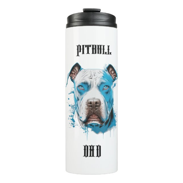 Garrafa Térmica Pai do Pitbull Personalizado (Frente)