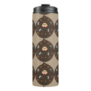 Garrafa Térmica Pai Engraçado Monstro Adora Tumbler Térmico De C