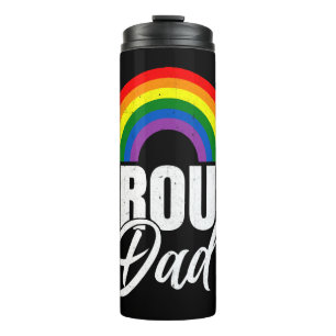 Garrafa Térmica Pai LGBT Lésbica LGBT Orgulho gay Mês do LGBTQ do