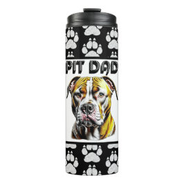 Garrafa Térmica Pai Pit Bull | Amantes de Cachorros
