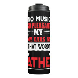 Garrafa Térmica Pai Presente Sem Música É Tão Agradável Pai