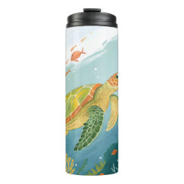 Garrafa Térmica Painting Turtle