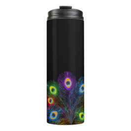 Garrafa Térmica Pais peacock coloridos Tumbler térmico