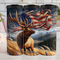 Paisagem de Bandeira Americana Majestosa