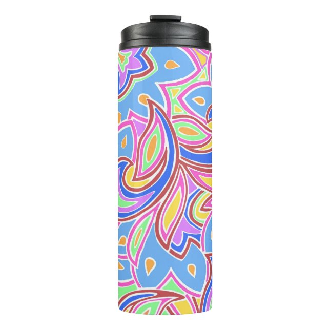 Garrafa Térmica Paisley Multi (Frente)