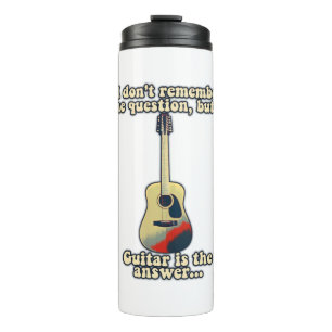 Garrafa Térmica palavras motivacionais de guitarra para guitarrist