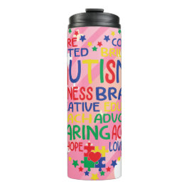Garrafa Térmica Palavras Que Importam - Capacitar O Coração Autism