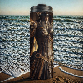 Garrafa Térmica Palhaço de Impressão Dourada e Negro Vitoriano Ste