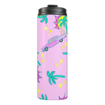 palmeiras-palmeiras-cor-de-rosa e carro