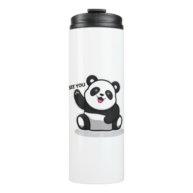 Garrafa Térmica panda pequeno fofo (Frente)