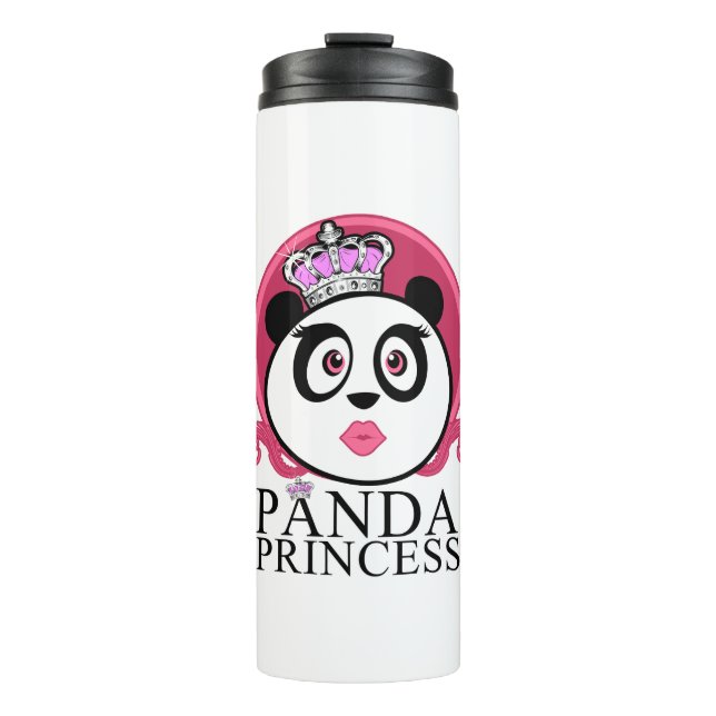 Garrafa Térmica Panda Princesa Panda Rainha Coroa Fofa (Frente)
