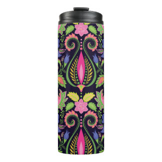 Garrafa Térmica Pansy Clássico: Papel de Carteira Floral Vintage