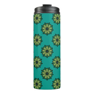 Garrafa Térmica Pão Verde e Pão Flor, com tela de fundo uniforme.