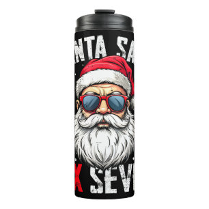 Garrafa Térmica Papai Noel Engraçado Diz Seis Sete Natal 67 Meme X