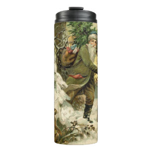 Garrafa Térmica Papai Noel Natal Vitoriano Árvore de Férias 