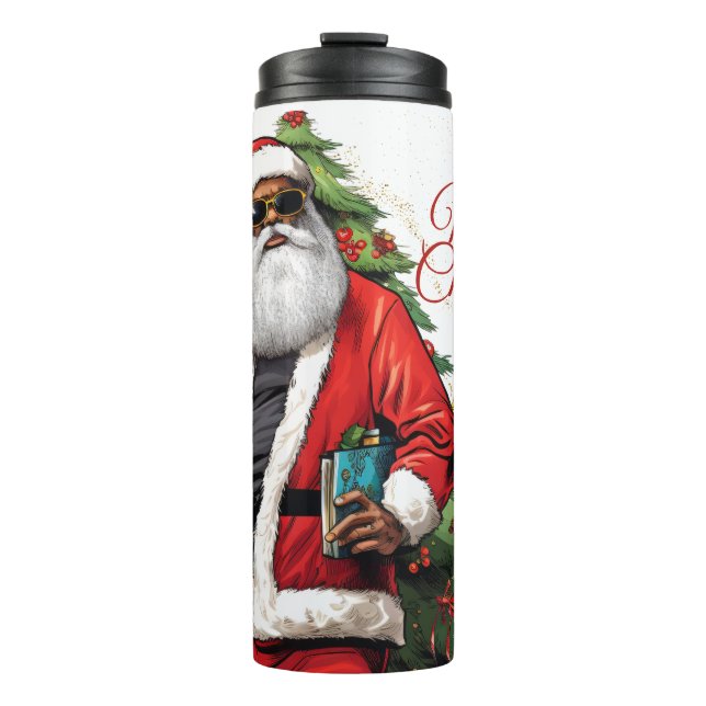 Garrafa Térmica Papais noeis Afro-Americanos Stainless Tumbler (Frente)