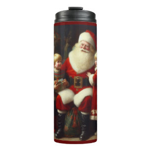 Garrafa Térmica Papais noeis de Natal com Crianças 6