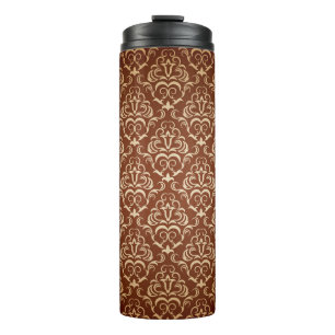 Garrafa Térmica Papel de parede decorativo sem costura, padrão fl