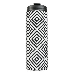 Garrafa Térmica Papel de parede digital branco e preto