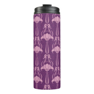 Garrafa Térmica Papel de parede flexível - Design violeta rosa