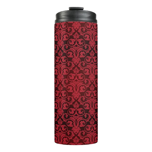 Garrafa Térmica Papel de parede vermelho 2 (Frente)