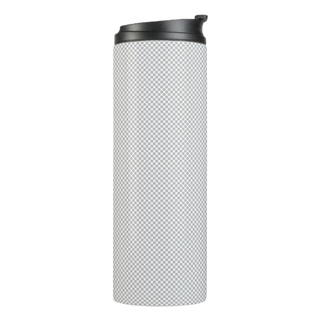 Garrafa Térmica Papel de Presente Cinza com Padrão de Natal Modern (Giro à esquerda)