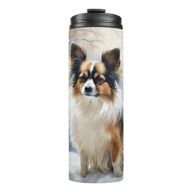 Garrafa Térmica Papillon Deixe Nevar Natal (Frente)