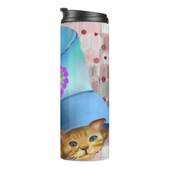 Garrafa Térmica para amantes de gatos (Rotação à direita)