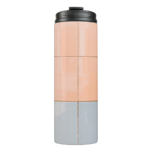 Garrafa Térmica Parede azul e laranja