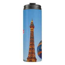 Garrafa Térmica Paris Las Vegas no anoitecer Stainless Steel Water
