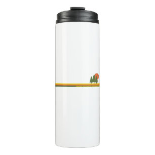 Garrafa Térmica Parque Nacional dos Vulcões do Havaí Pine Trees Su